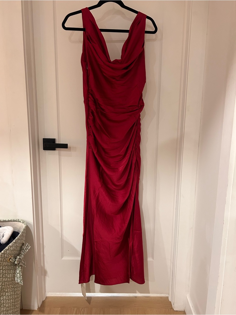 NWT Abercrombie & Fitch “ Cowl Neck Draped Maxi Dress” Medium - Picture 2 of 5